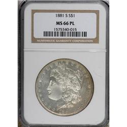 1881-S $1 Prooflike MS66 NGC