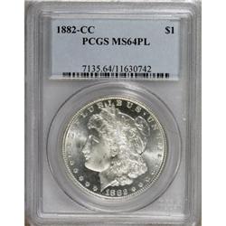 1882-CC $1 Prooflike MS64 PCGS