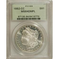 1882-CC $1 Deep Mirror Prooflike MS64 PCGS
