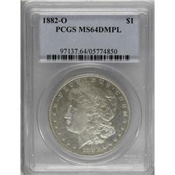 1882-O $1 Deep Mirror Prooflike MS64 PCGS
