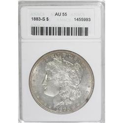 1883-S $1 AU55 ANACS