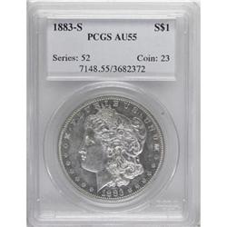 1883-S $1 AU55 PCGS