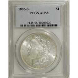 1883-S $1 AU58 PCGS