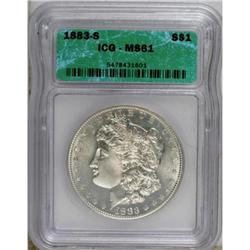 1883-S $1 MS61 ICG