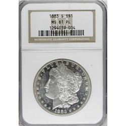 1883-S $1 Prooflike MS61 NGC