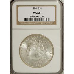 1884 $1 MS64 NGC