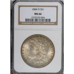 1884-O $1 MS66 NGC