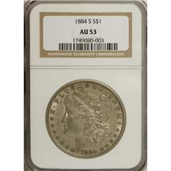 1884-S $1 AU53 NGC