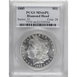 1885 $1 Prooflike MS66 PCGS