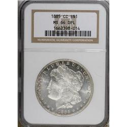 1885-CC $1 Deep Mirror Prooflike MS64 NGC