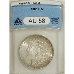1885-S $1 AU58 ANACS