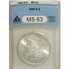 Image 1 : 1885-S $1 MS63 ANACS