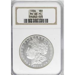 1886 $1 Prooflike MS66 NGC