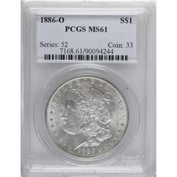 1886-O $1 MS61 PCGS