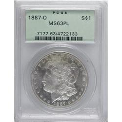 1887-O $1 Prooflike MS63 PCGS