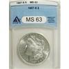 Image 1 : 1887-S $1 MS63 ANACS