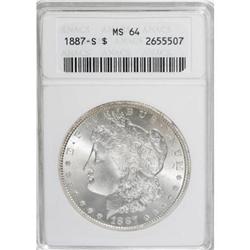 1887-S $1 MS64 ANACS