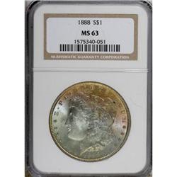 1888 $1 MS63 NGC