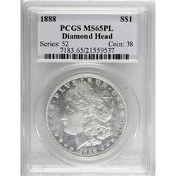 1888 $1 Prooflike MS65 PCGS