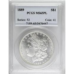 1889 $1 Prooflike MS65 PCGS
