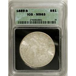 1889-S $1 MS63 ICG