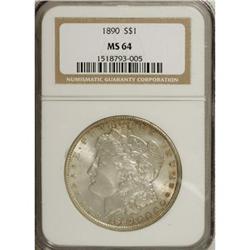 1890 $1 MS64 NGC