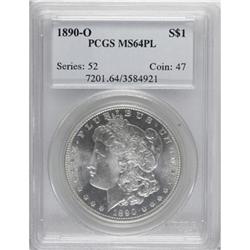 1890-O $1 Prooflike MS64 PCGS