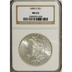 1890-S $1 MS63 NGC
