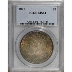 1891 $1 MS64 PCGS