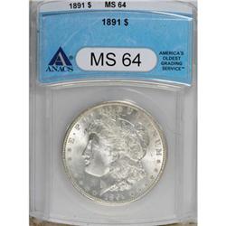 1891 $1 MS64 ANACS