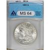 Image 1 : 1891 $1 MS64 ANACS