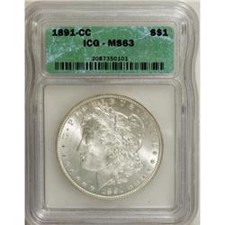 1891-CC $1 MS63 ICG