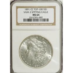 1891-CC $1 MS64 NGC