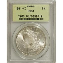 1891-CC $1 MS64 PCGS