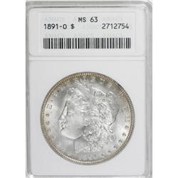 1891-O $1 MS63 ANACS