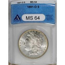 1891-O $1 MS64 ANACS