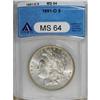 Image 1 : 1891-O $1 MS64 ANACS