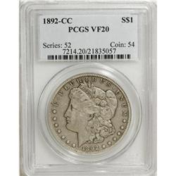 1892-CC $1 VF20 PCGS