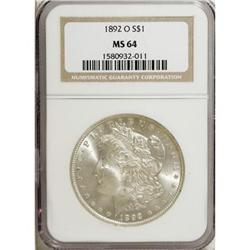 1892-O $1 MS64 NGC