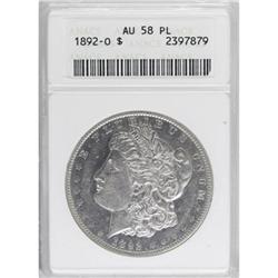 1892-O $1 Prooflike AU58 ANACS