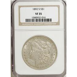 1892-S $1 VF35 NGC