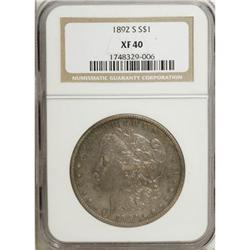 1892-S $1 XF40 NGC