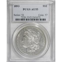 1893 $1 AU55 PCGS