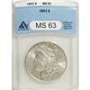 Image 1 : 1893 $1 MS63 ANACS
