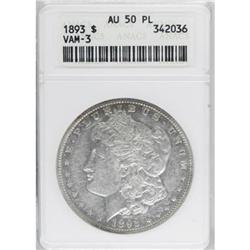 1893 $1 Prooflike AU50 ANACS