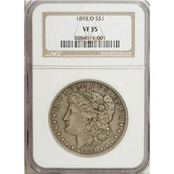 1893-O $1 VF35 NGC