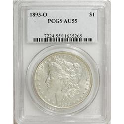 1893-O $1 AU55 PCGS
