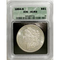 8967: 1894-S $1 AU53 ICG