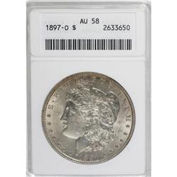 9014: 1897-O $1 AU58 ANACS