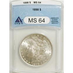 9020: 1898 $1 MS64 ANACS